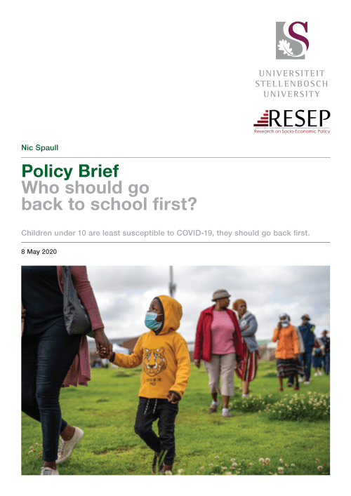 Spaull 2020 Schooling Policy Brief (10 May 2020) 1